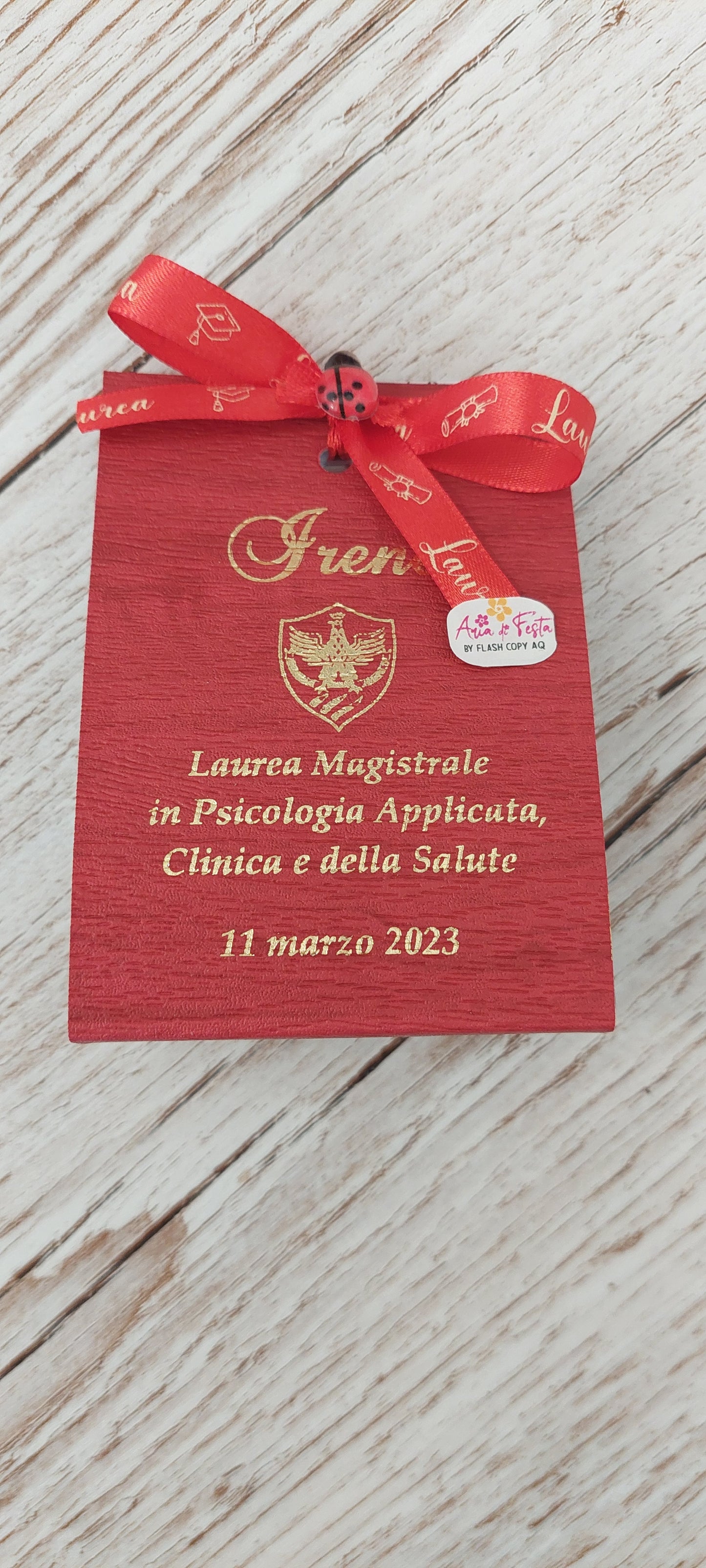 scatola in similpelle TRIANGOLO