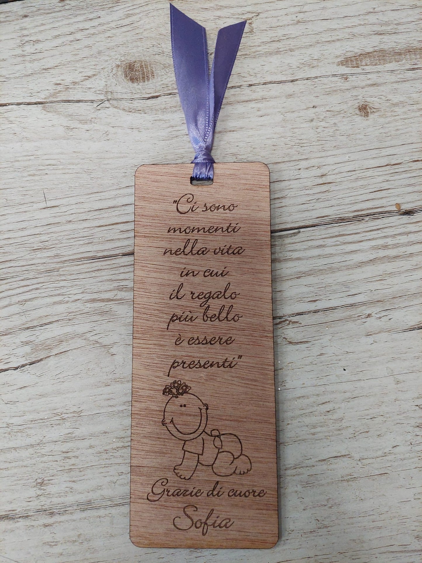 SEGNAPOSTO IN LEGNO (SCRIVI DOPO L'ORDINE al 3382557002)